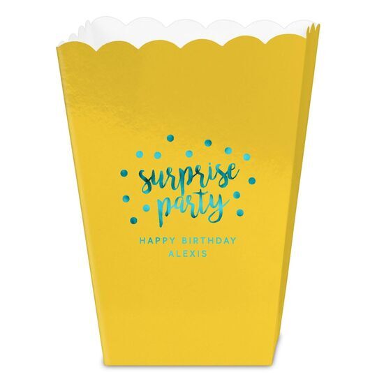 Surprise Party Confetti Dot Mini Popcorn Boxes